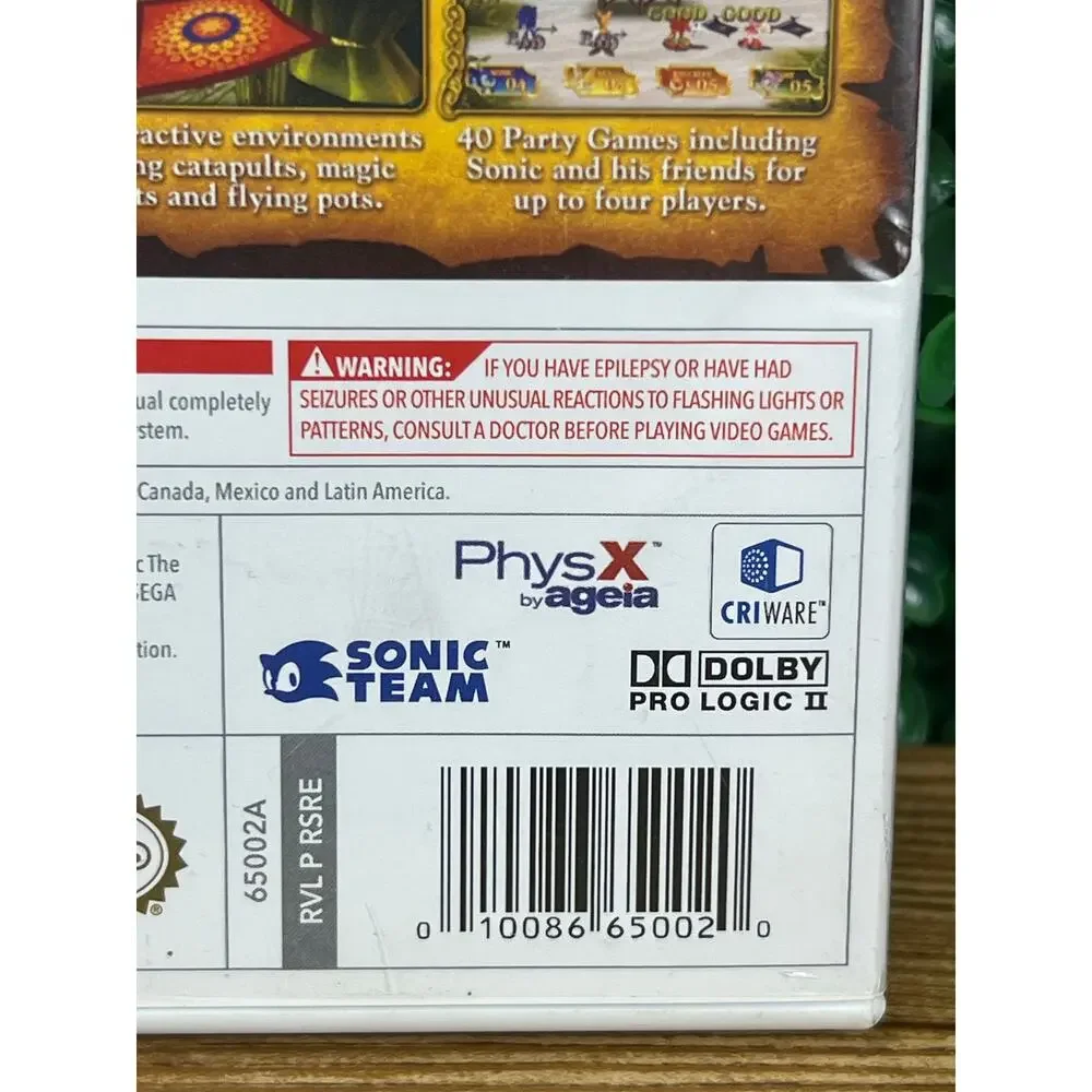 Sonic and the Secret Rings (Nintendo Wii) Complete CIB w/ Manual